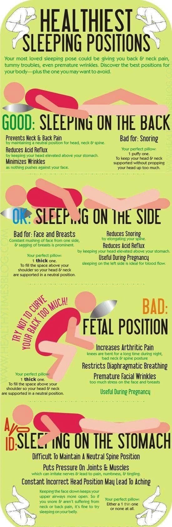 Healthiest Sleeping Positions